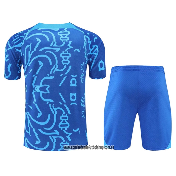 Chandal del Chelsea 22-23 Manga Corta Azul - Pantalon Corto